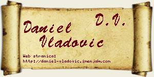 Daniel Vladović vizit kartica